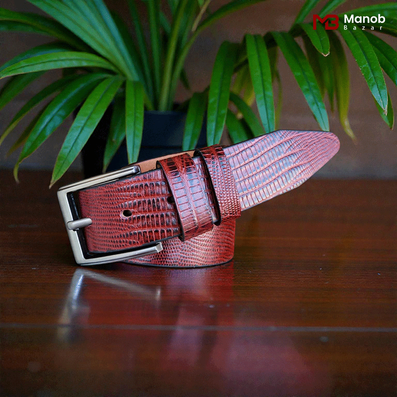 Luxury Anaconda Pattern Leather Belt for Men – MB01