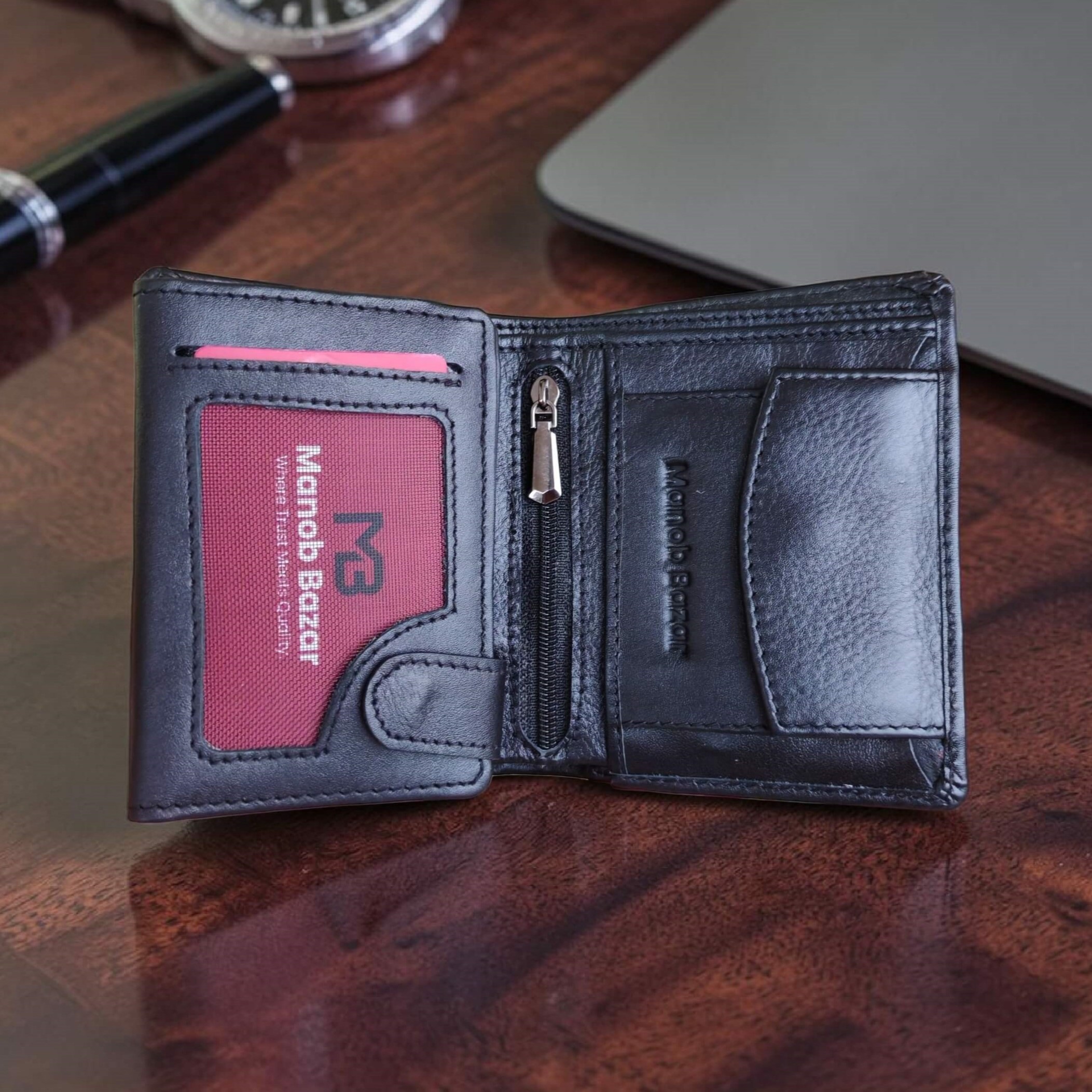 Luxury Vertical Multifunctional Leather Wallet MW14
