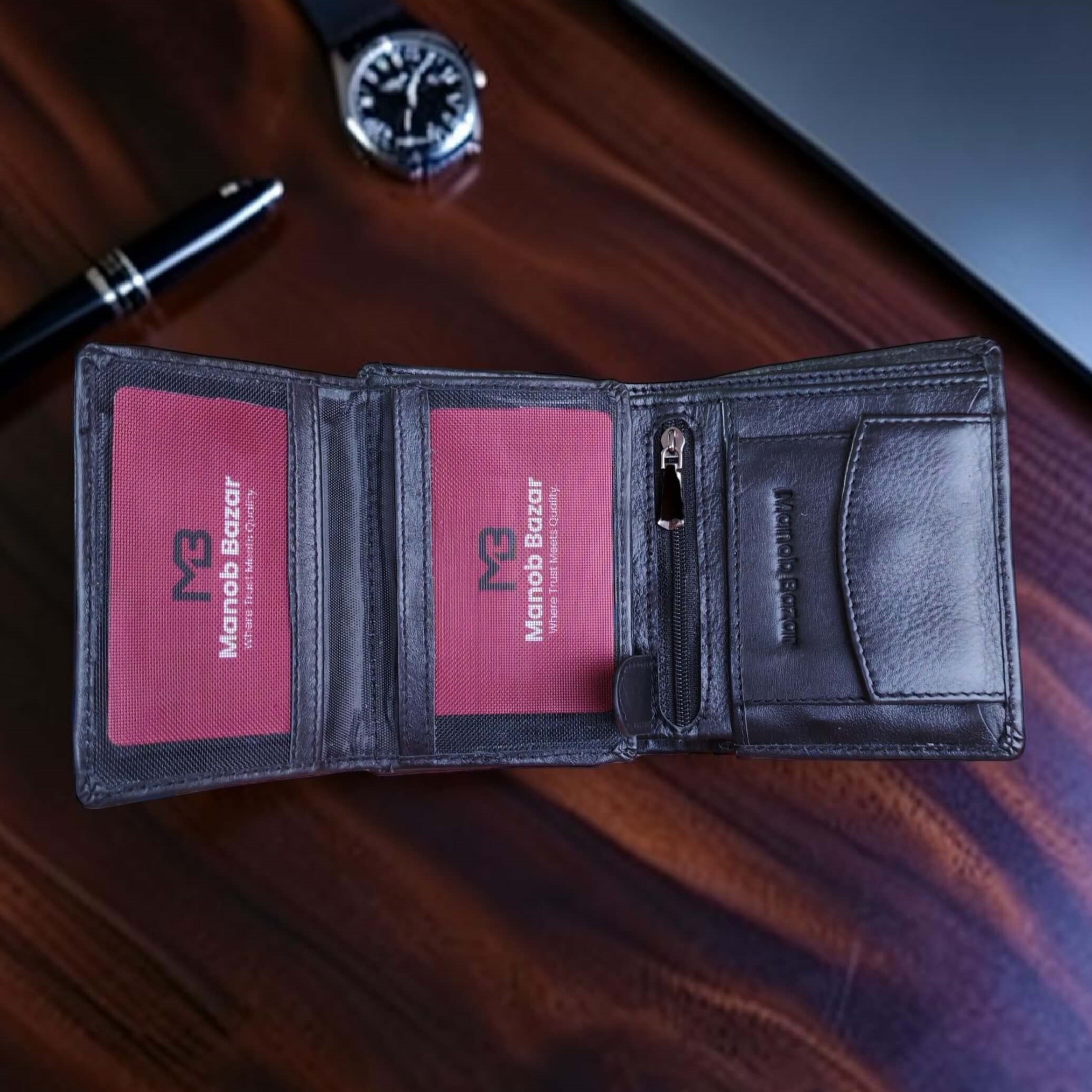 Luxury Vertical Multifunctional Leather Wallet MW14
