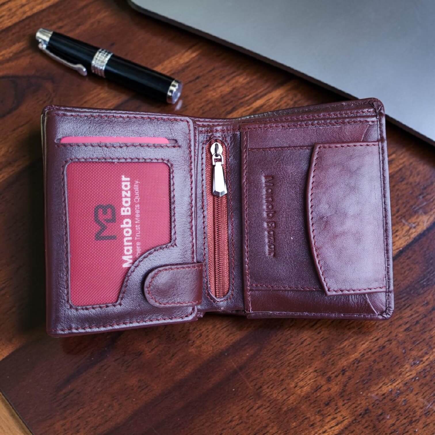 Luxury Vertical Multifunctional Leather Wallet MW14