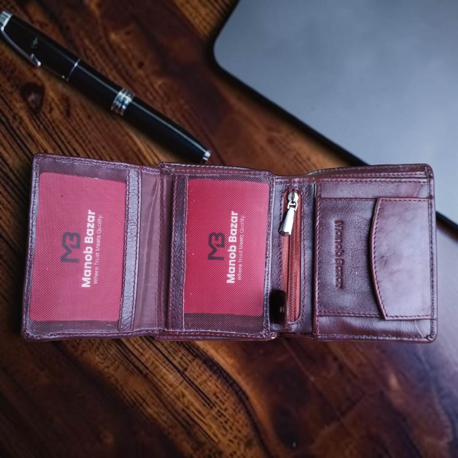 Luxury Vertical Multifunctional Leather Wallet MW14