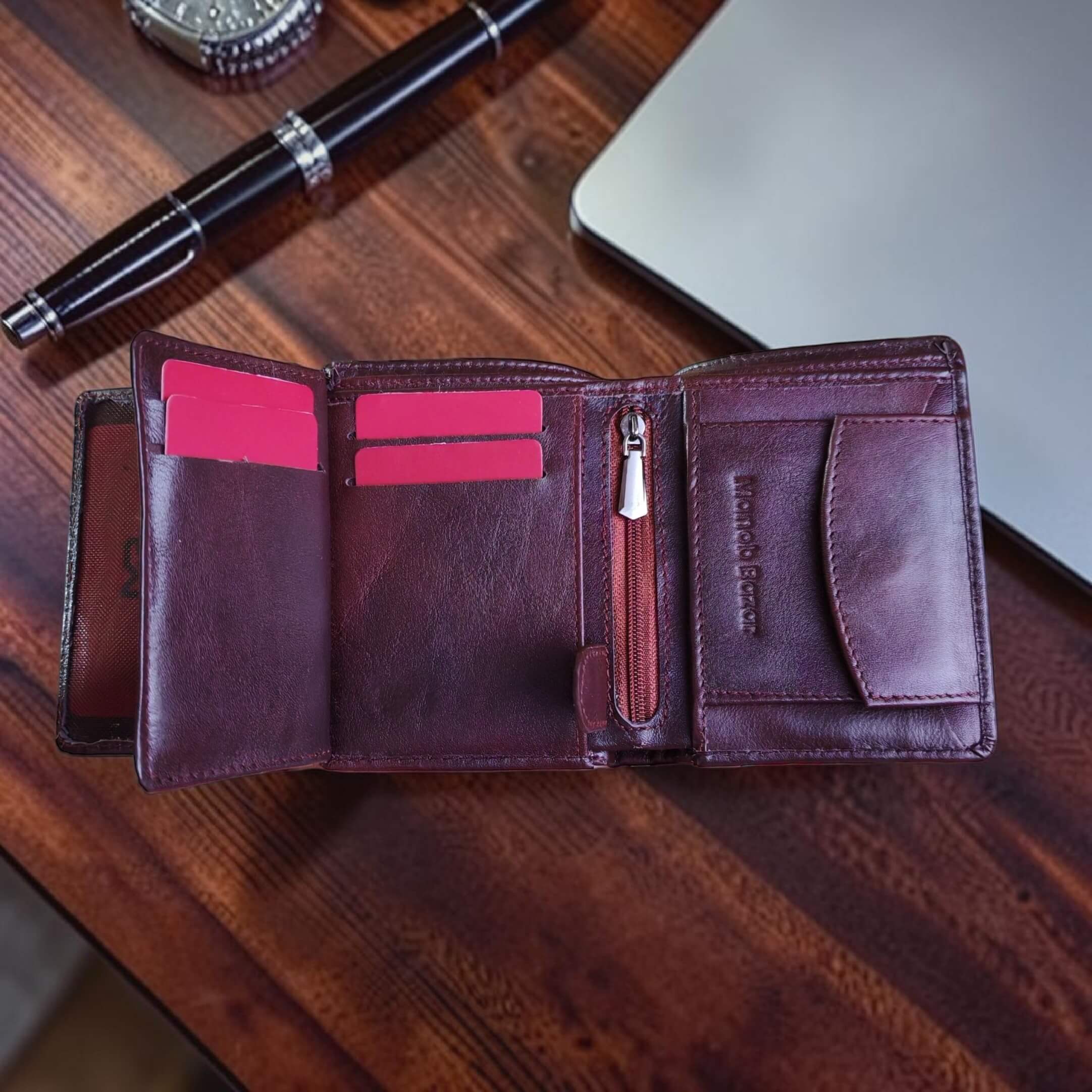 Luxury Vertical Multifunctional Leather Wallet MW14